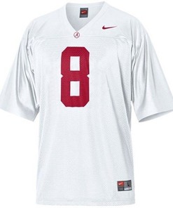 Alabama Crimson Tide #8 Julio Jones White Football Jersey