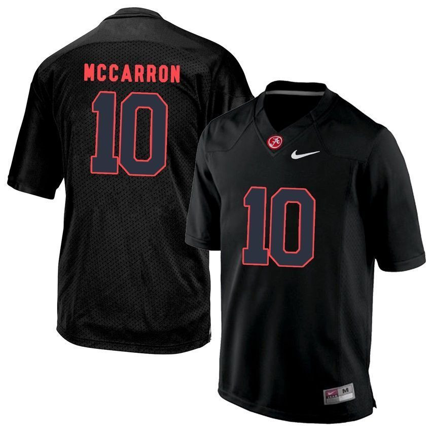 Alabama Crimson Tide Black AJ McCarron College Football Jersey