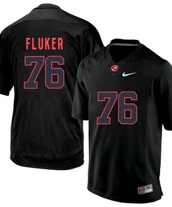 Alabama Crimson Tide Black D.J. Fluker College Football Jersey