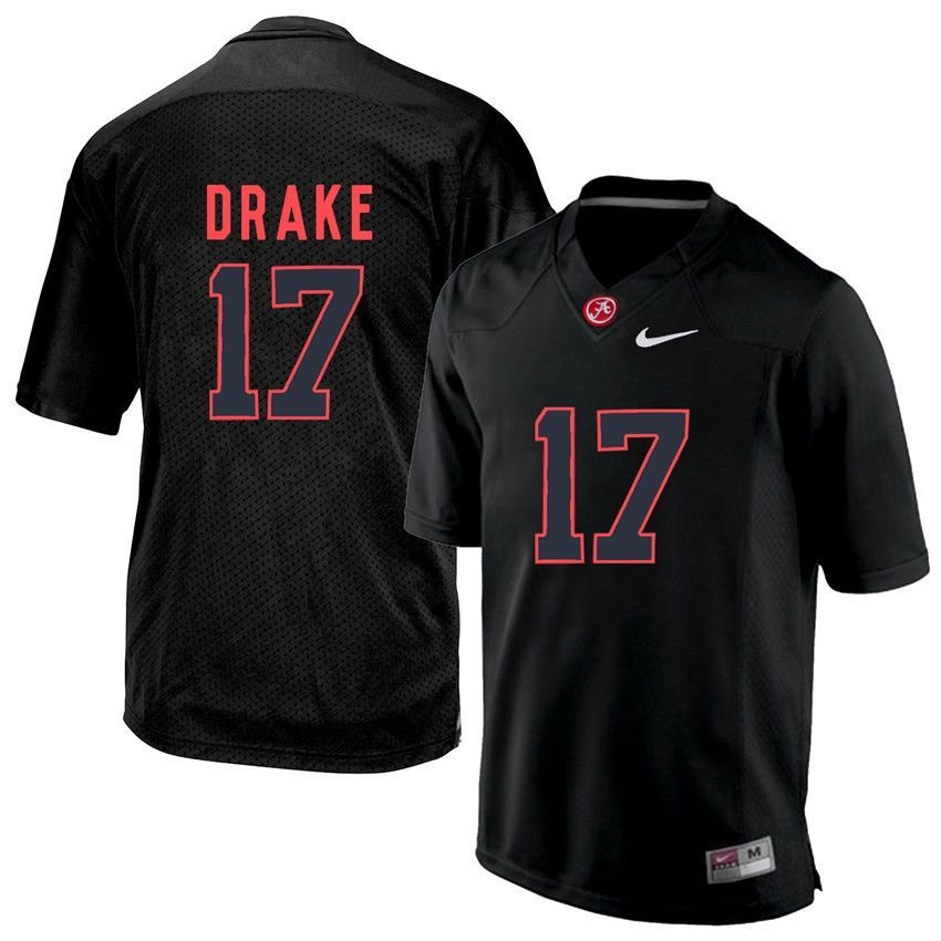 Alabama Crimson Tide Black Kenyan Drake College Football Jersey