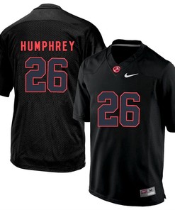 Alabama Crimson Tide Black Marlon Humphrey College Football Jersey