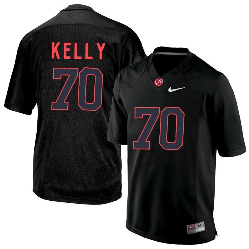 Alabama Crimson Tide Black Ryan Kelly College Football Jersey