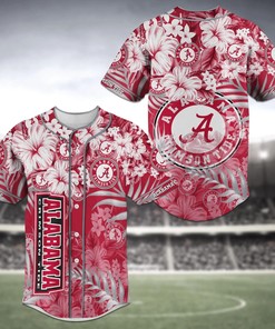 Alabama Crimson Tide NCAA Baseball Jersey Ahirt Flower