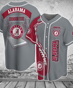 Alabama Crimson Tide NCAA Baseball Jersey Shirt Classic
