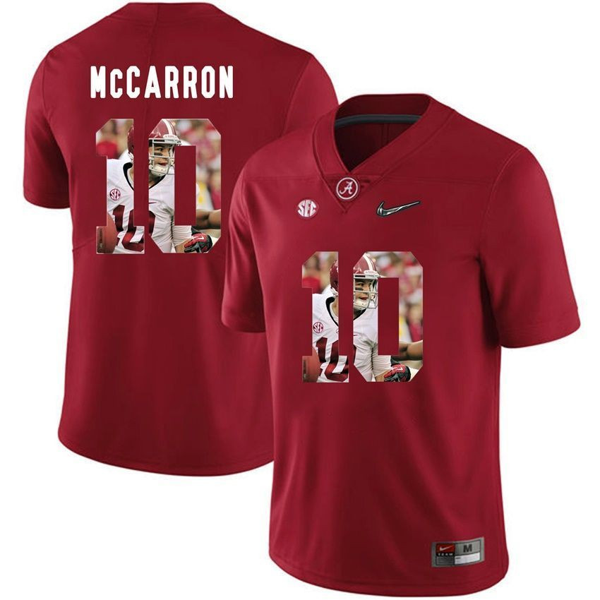 Alabama Crimson Tide Red AJ McCarron College Football Portrait Jersey
