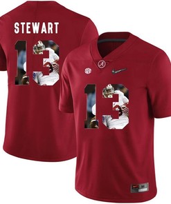 Alabama Crimson Tide Red ArDarius Stewart College Football Portrait Jersey