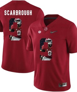 Alabama Crimson Tide Red Bo Scarbrough College Football Portrait Jersey