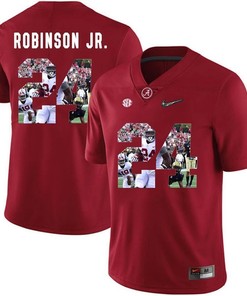 Alabama Crimson Tide Red Brian Robinson Jr. College Football Portrait Jersey