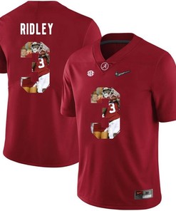 Alabama Crimson Tide Red Calvin Ridley College Football Portrait Jersey
