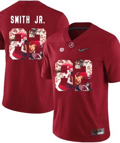 Alabama Crimson Tide Red Irv Smith Jr. College Football Portrait Jersey