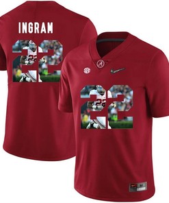 Alabama Crimson Tide Red Mark Ingram College Football Portrait Jersey