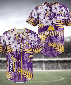 Albany Great Danes NCAA Baseball Jersey Shirt Flower