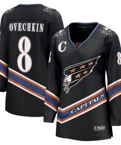 Alexander Ovechkin 8 Washington Capitals Special Edition 2.0 Breakaway Women Jersey - Black