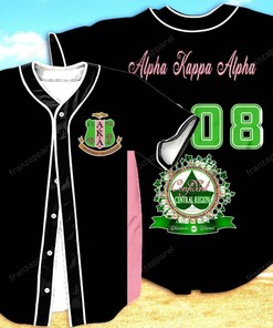 Alpha Kappa Alpha Personalized 3d Baseball Jersey 02