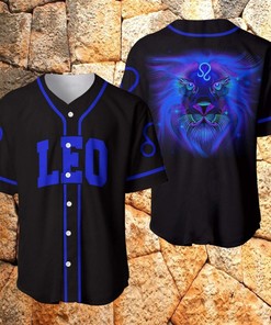 Amazing Zodiac Leo Navy Black Personalized 3d Baseball Jersey