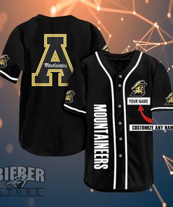 Appalachian State Mountaineers Personalized Name Ncaa Fans Team 3d Customization Gifts Baseball Jersey