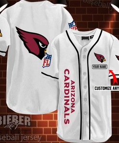 Arizona Cardinal Nfl 3d Digital Printed Personalized Logo Baseball Jersey