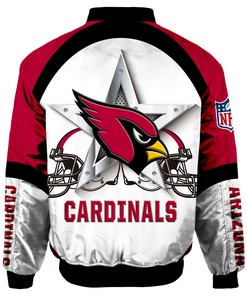 Arizona Cardinals Bomber Jacket Graphic Player Running