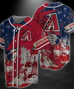 Arizona Diamondbacks MLB Baseball Jersey Shirt US Flag