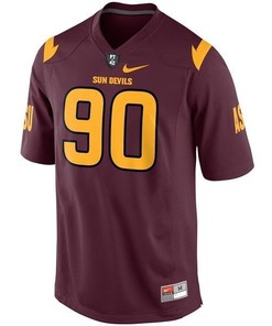 Arizona State Sun Devils #90 Will Sutton Red Football Jersey