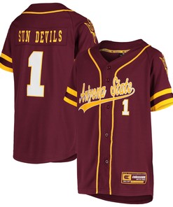 Arizona State Sun Devils Colosseum Bam Bam Baseball Jersey - Maroon Ncaa