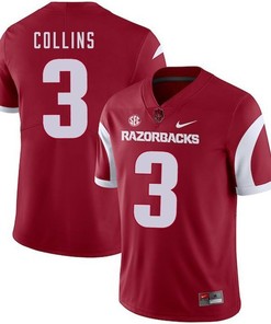 Arkansas Razorbacks 2018 Game Cardinal Alex Collins College Football Jersey