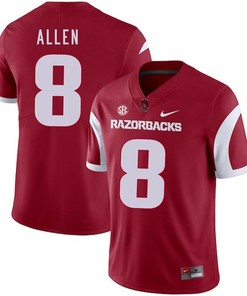 Arkansas Razorbacks 2018 Game Cardinal Austin Allen College Football Jersey