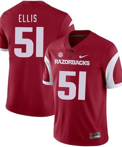 Arkansas Razorbacks 2018 Game Cardinal Brooks Ellis College Football Jersey