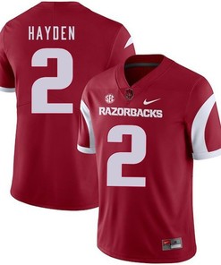 Arkansas Razorbacks 2018 Game Cardinal Chase Hayden College Football Jersey