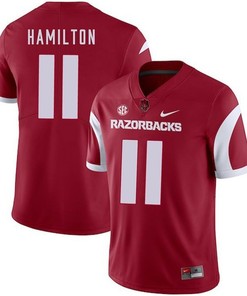 Arkansas Razorbacks 2018 Game Cardinal Cobi Hamilton College Football Jersey
