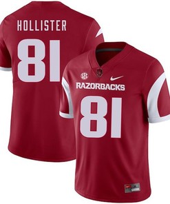Arkansas Razorbacks 2018 Game Cardinal Cody Hollister College Football Jersey