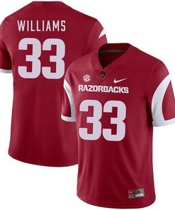 Arkansas Razorbacks 2018 Game Cardinal David Williams College Football Jersey