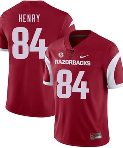 Arkansas Razorbacks 2018 Game Cardinal Hunter Henry College Football Jersey