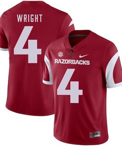 Arkansas Razorbacks 2018 Game Cardinal Jarius Wright College Football Jersey