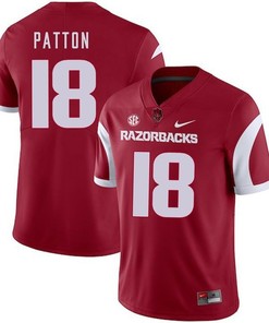 Arkansas Razorbacks 2018 Game Cardinal Jeremy Patton College Football Jersey
