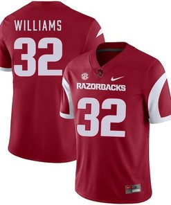 Arkansas Razorbacks 2018 Game Cardinal Jonathan Williams College Football Jersey
