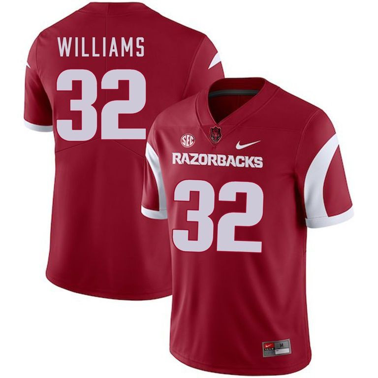 Arkansas Razorbacks 2018 Game Cardinal Jonathan Williams College Football Jersey