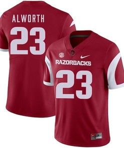 Arkansas Razorbacks 2018 Game Cardinal Lance Alworth College Football Jersey