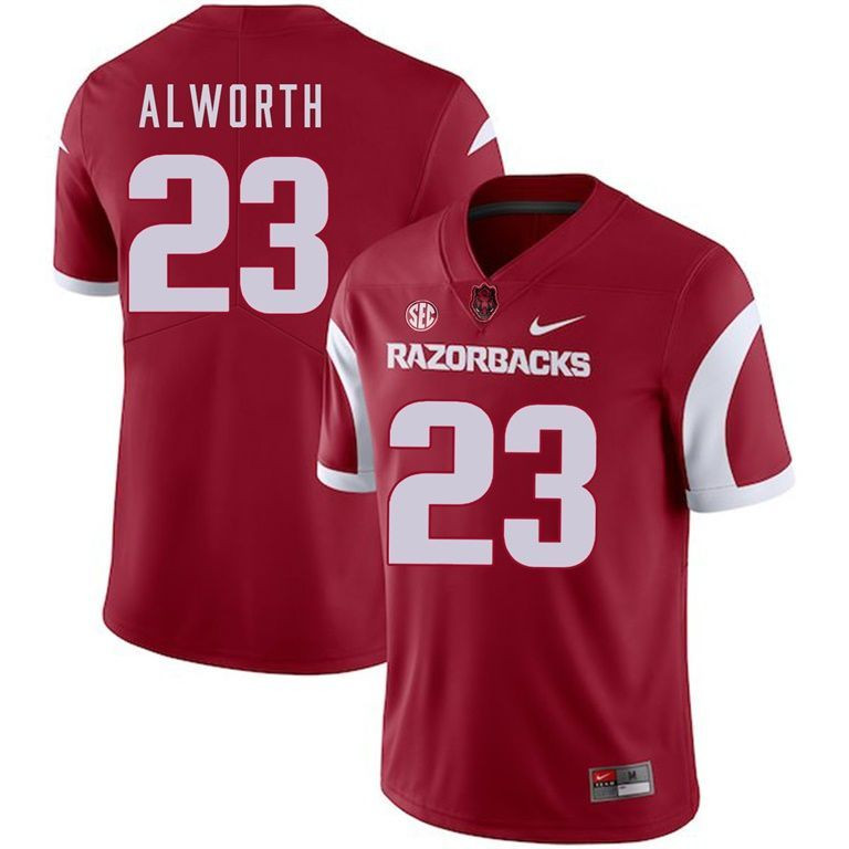 Arkansas Razorbacks 2018 Game Cardinal Lance Alworth College Football Jersey