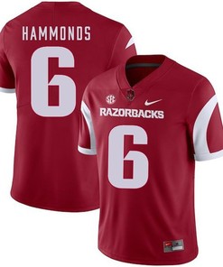 Arkansas Razorbacks 2018 Game Cardinal T.J. Hammonds College Football Jersey