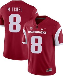 Arkansas Razorbacks 2018 Game Cardinal Tevin Mitchel College Football Jersey