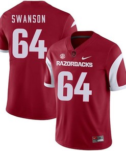 Arkansas Razorbacks 2018 Game Cardinal Travis Swanson College Football Jersey