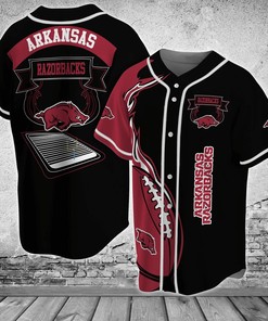 Arkansas Razorbacks NCAA Baseball Jersey Shirt Classic