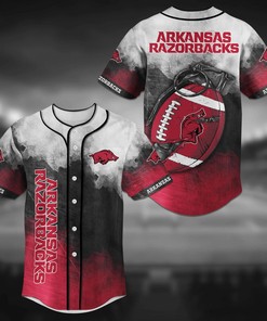 Arkansas Razorbacks NCAA Baseball Jersey Shirt Grenade