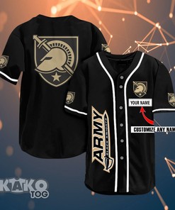 Army Black Knights Personalized Name Ncaa Fans Team 3d Customization Gifts Baseball Jersey
