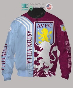 Aston Villa FC Blue Claret Bomber Jacket V5