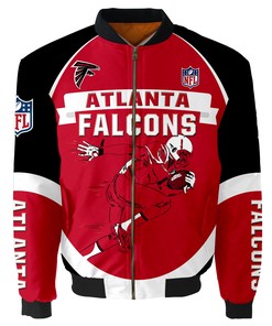 Atlanta Falcons Bomber Jacket Graphic Player Running