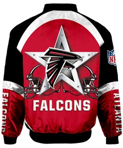 Atlanta Falcons Bomber Jacket Graphic Player Running