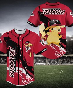 Atlanta Falcons NFL Baseball Jersey Shirt