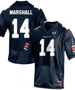 Auburn Tigers #14 Nick Marshall Blue Football Jersey